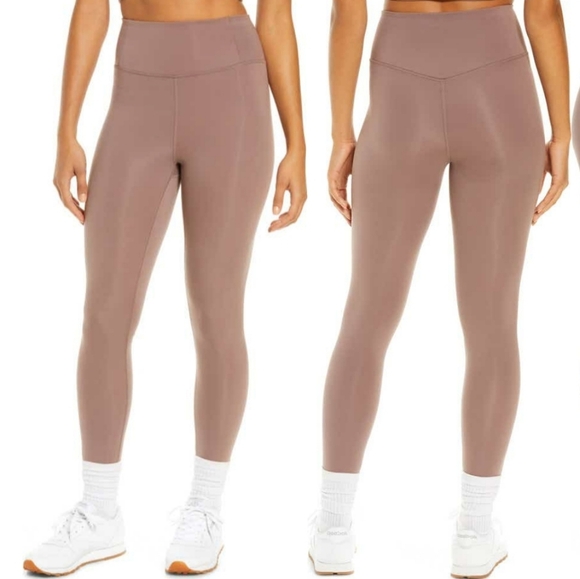 Girlfriend Collective Leggings Fog Taupe Sz XL - Picture 6 of 6